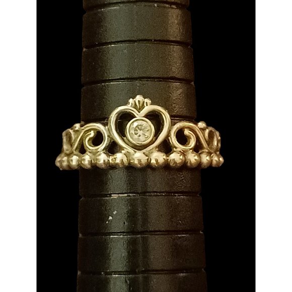 Pandora Ale S925 Marked Princess Crown Ring Size 6.75 - Picture 6 of 7